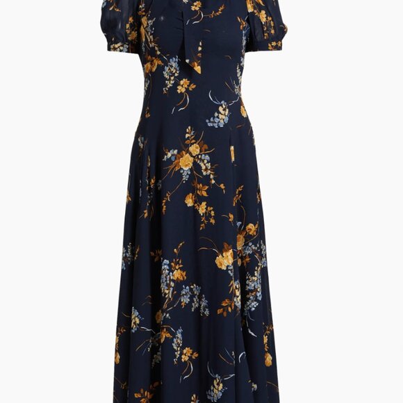 Reformation Chrissie Floral Midi-Dress | Size 8 - Picture 3 of 7